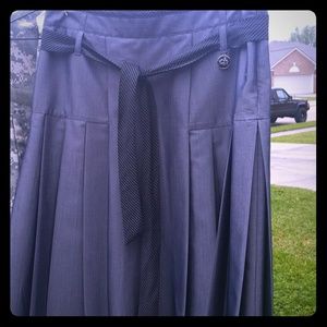 Pleated skirt and matching vest